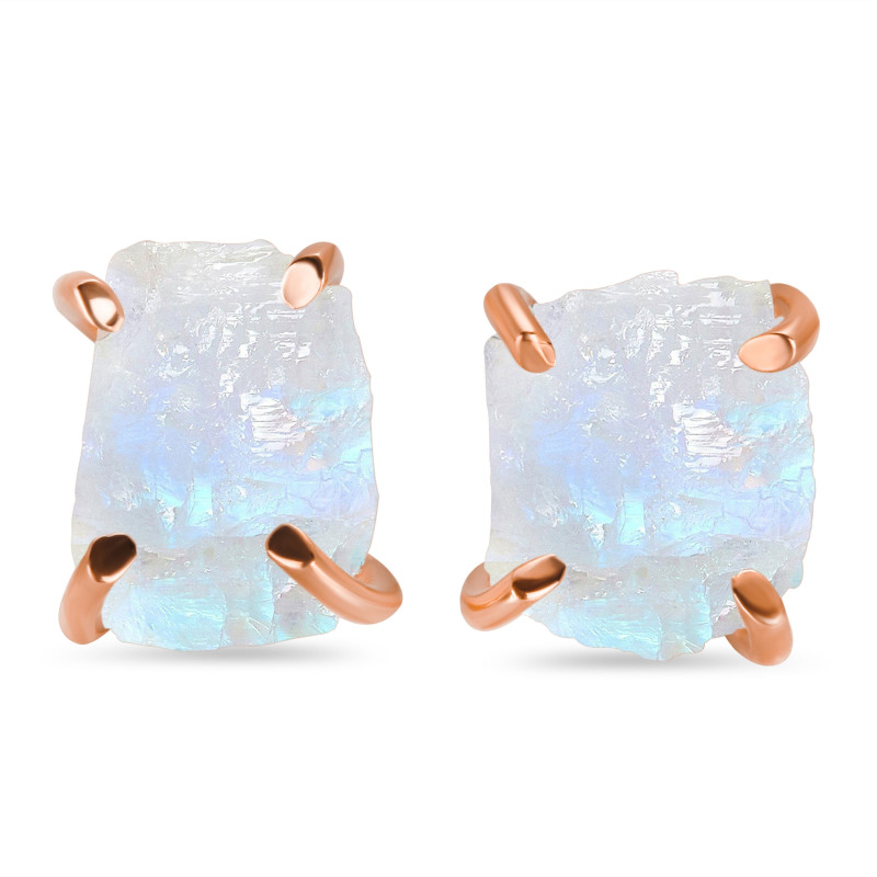 Moonstone Raw Crystal Stud Earring RBM-RE-200.