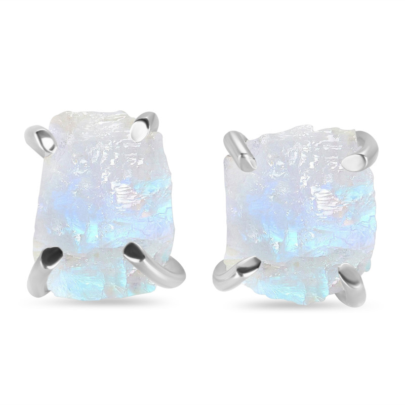 Moonstone Raw Crystal Stud Earring RBM-RE-200.