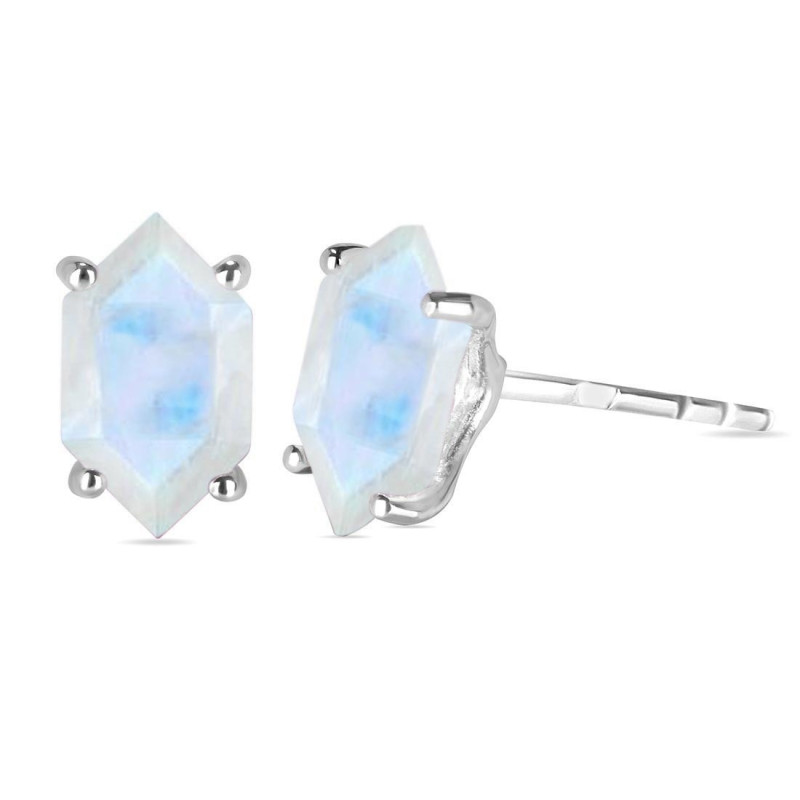 Moonstone Stud Earring
