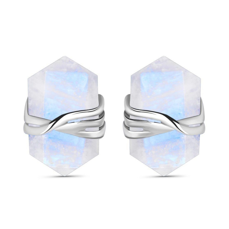 Moonstone Pencil Stud Earring RBM-RE-67.