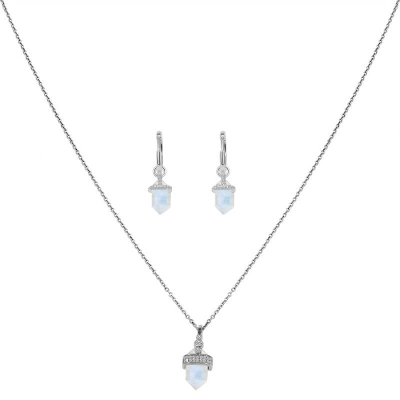 Moonstone Jewelry Set RBM-RN-91-RDE-1197.