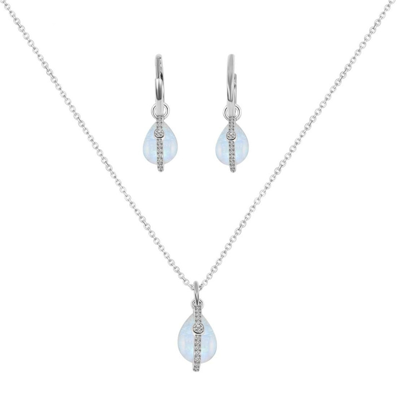 Moonstone Jewelry Set RBM-RN-93-RDE-1198.