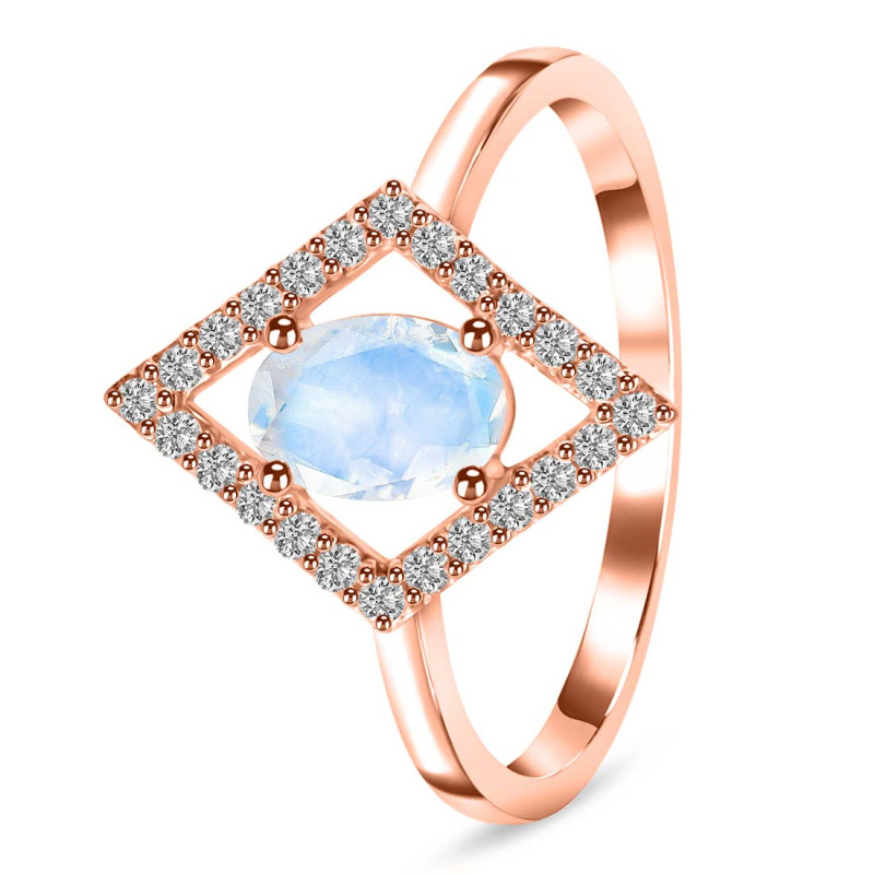 Moonstone & White Topaz Ring RBM-RR-134.