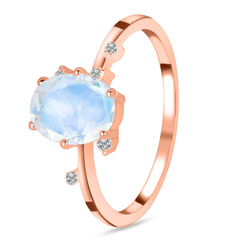 Moonstone & White Topaz Ring RBM-RR-318.