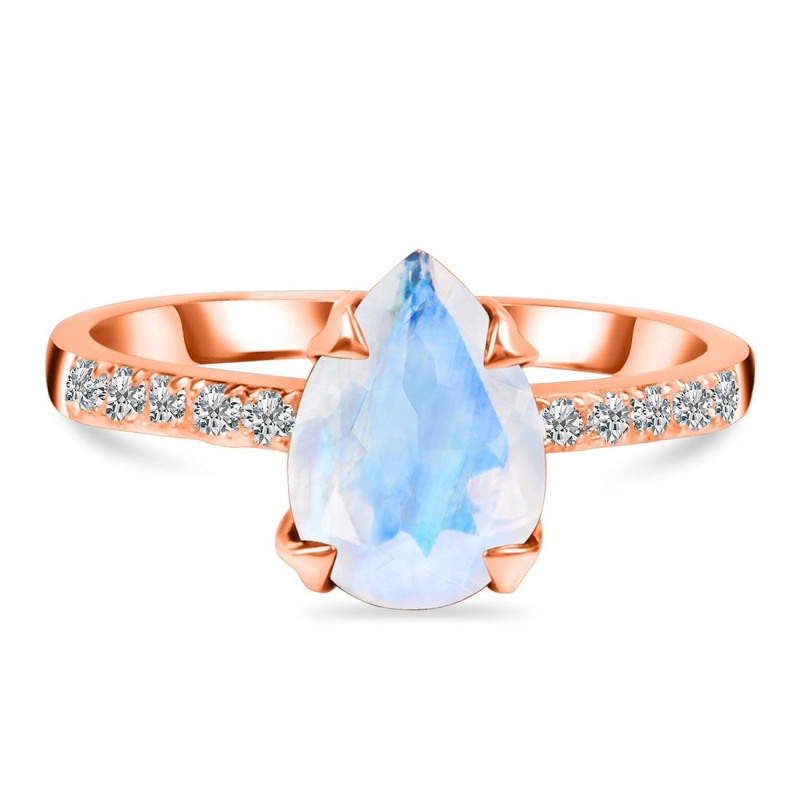 Moonstone & White Topaz Ring RBM-RR-344A.