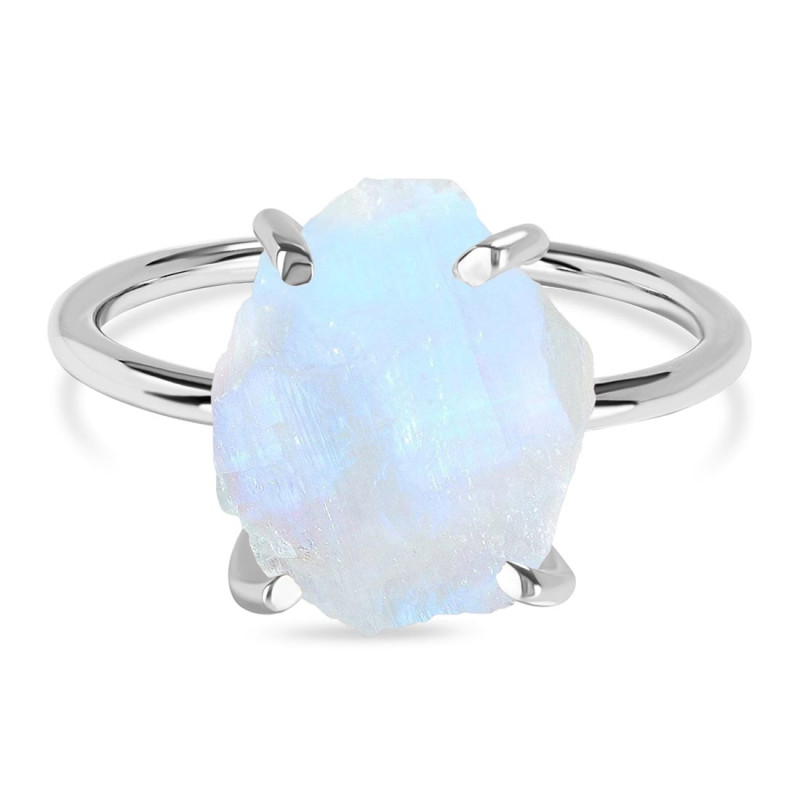 Moonstone Raw Crystal Ring RBM-RR-347.