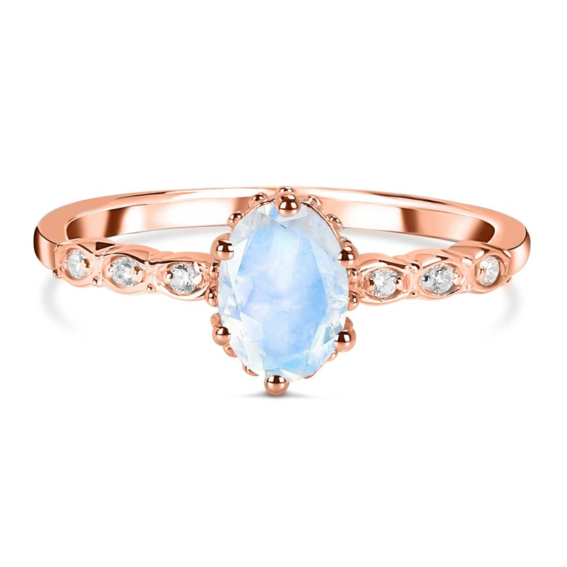 Moonstone & White Topaz Ring RBM-RR-35.
