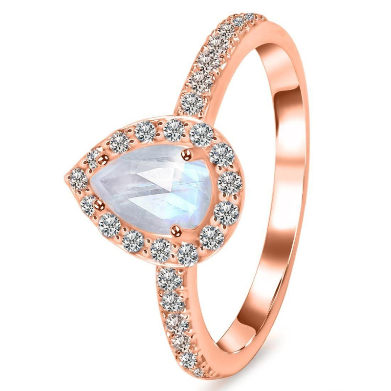Moonstone & White Topaz Ring RBM-RR-40-ROSECUT.