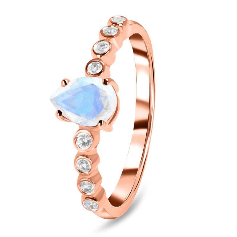 Moonstone & White Topaz Ring RBM-RR-419D.