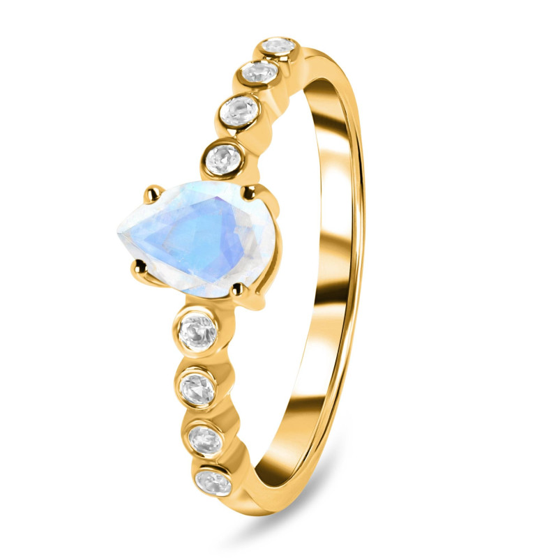 Moonstone & White Topaz Ring RBM-RR-419D.