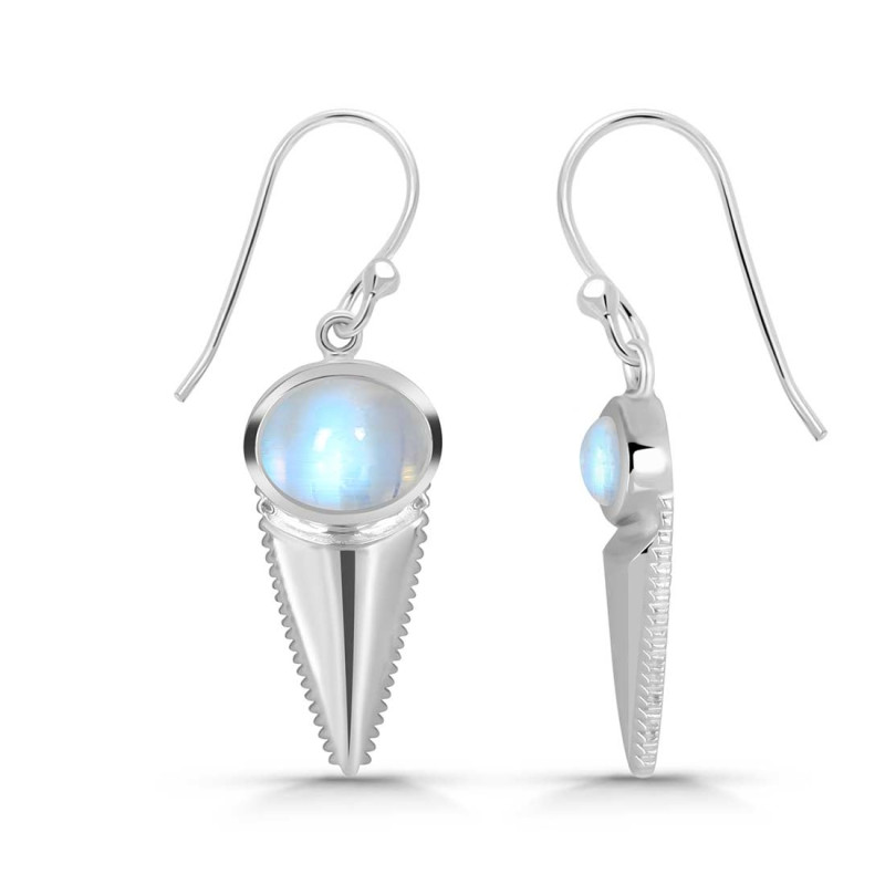 Moonstone Shell Earring
