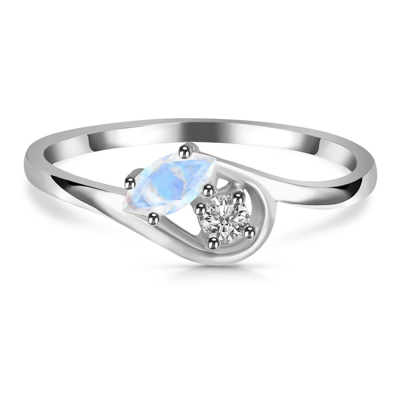 Moonstone & White Topaz Ring RBM-RDR-2611.