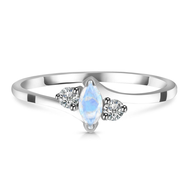 Moonstone & White Topaz Ring RBM-RDR-2681.
