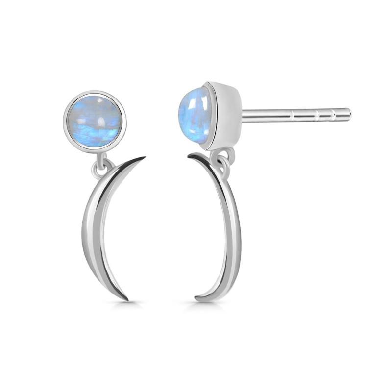 Moonstone Stud Earring