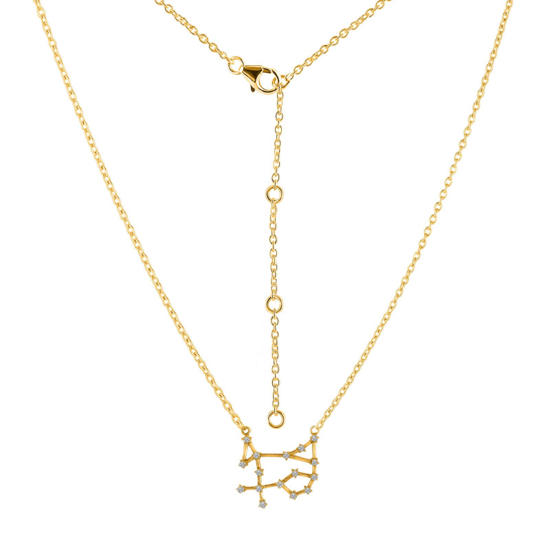 Gemini Zodiac Star Constellation with Cubic Zirconia Necklace CUZ-RDN-116.
