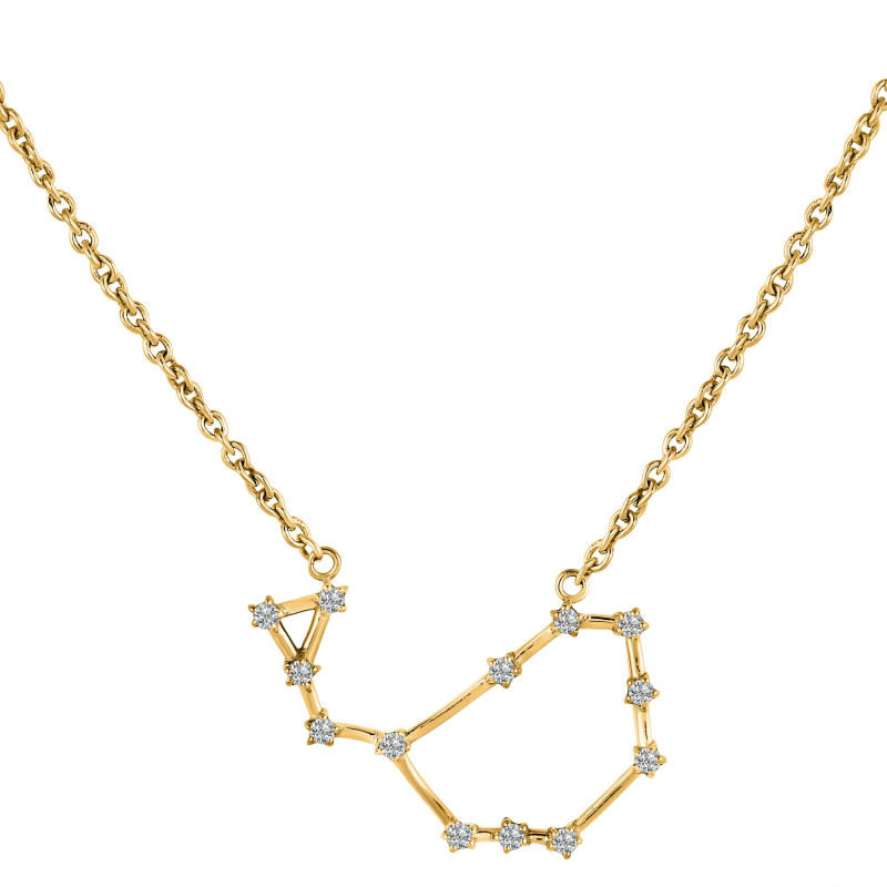 Sagittarius Zodiac Star Constellation with Cubic Zirconia Necklace CUZ-RDN-127.