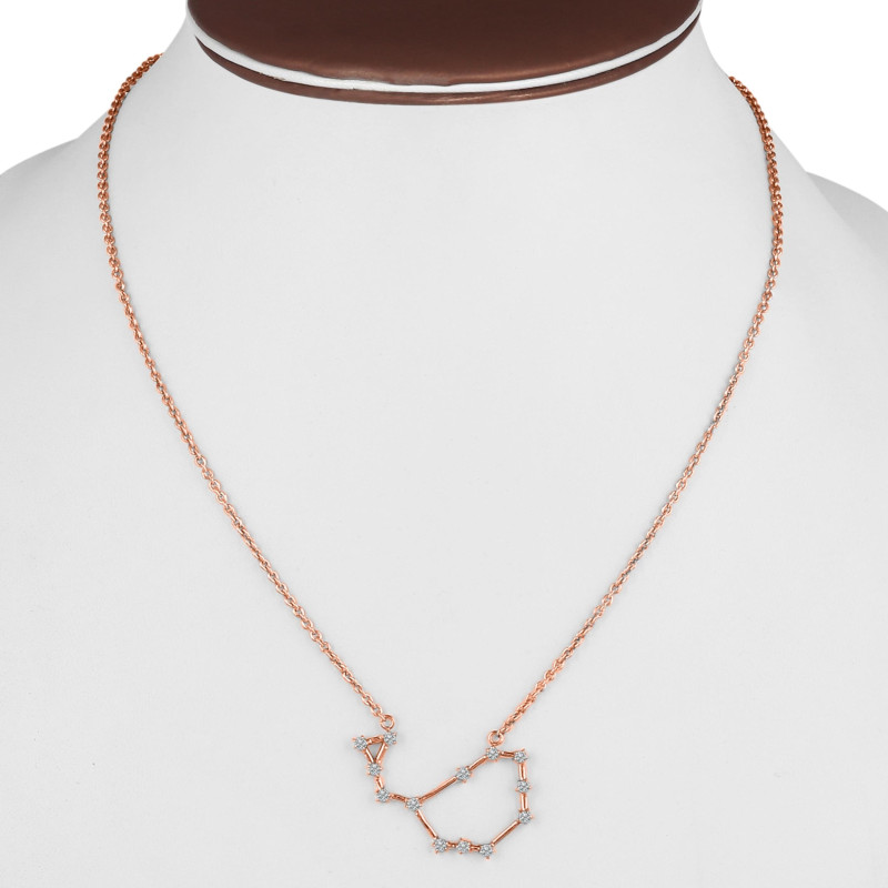 Sagittarius Zodiac Star Constellation with Cubic Zirconia Necklace CUZ-RDN-127.