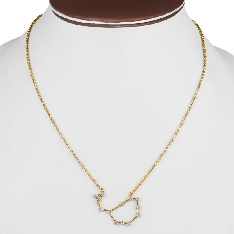 Sagittarius Zodiac Star Constellation with Cubic Zirconia Necklace CUZ-RDN-127.