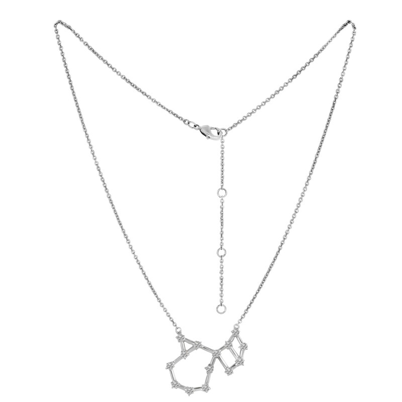 Scorpio Zodiac Star Constellation with Cubic Zirconia Necklace
