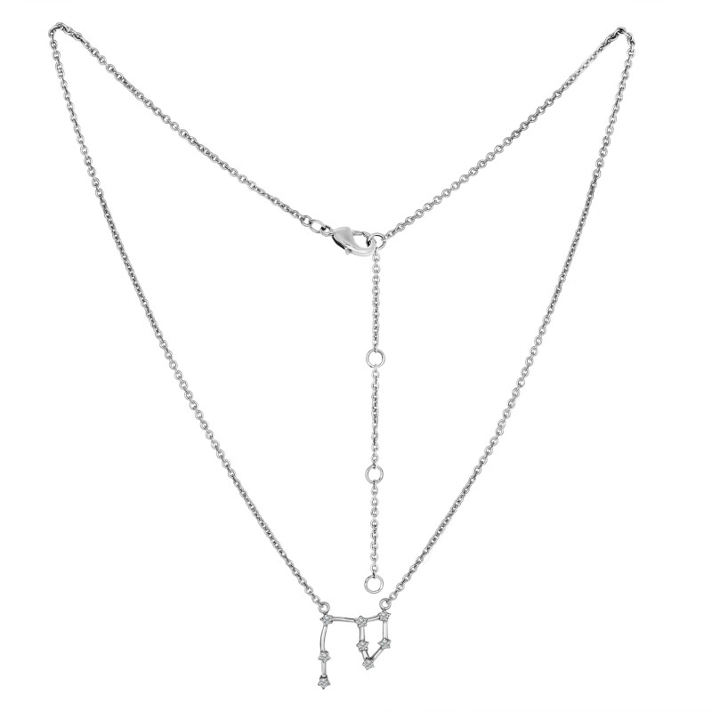 Aries Zodiac Star Constellation with Cubic Zirconia Necklace