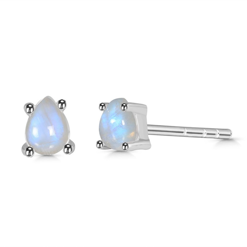 Moonstone Stud Earring