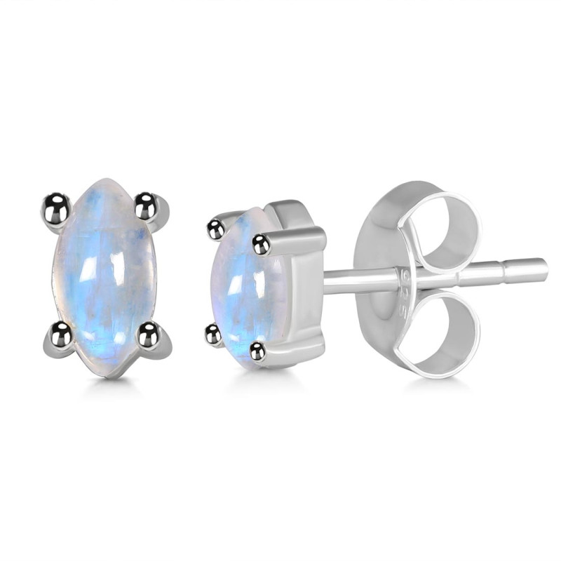 Moonstone Stud Earring