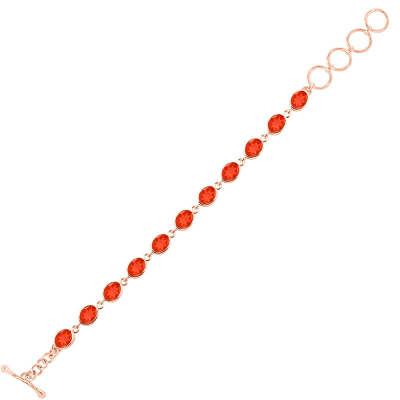 Red Onyx Bracelet ROX-RDB-114-CUT.