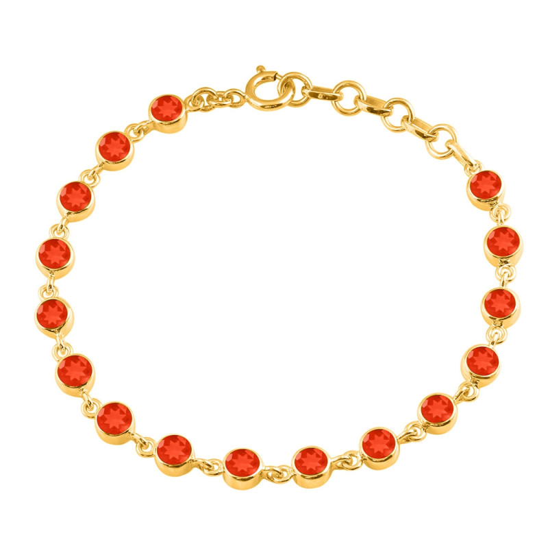 Red Onyx Bracelet ROX-RDB-118-CUT.