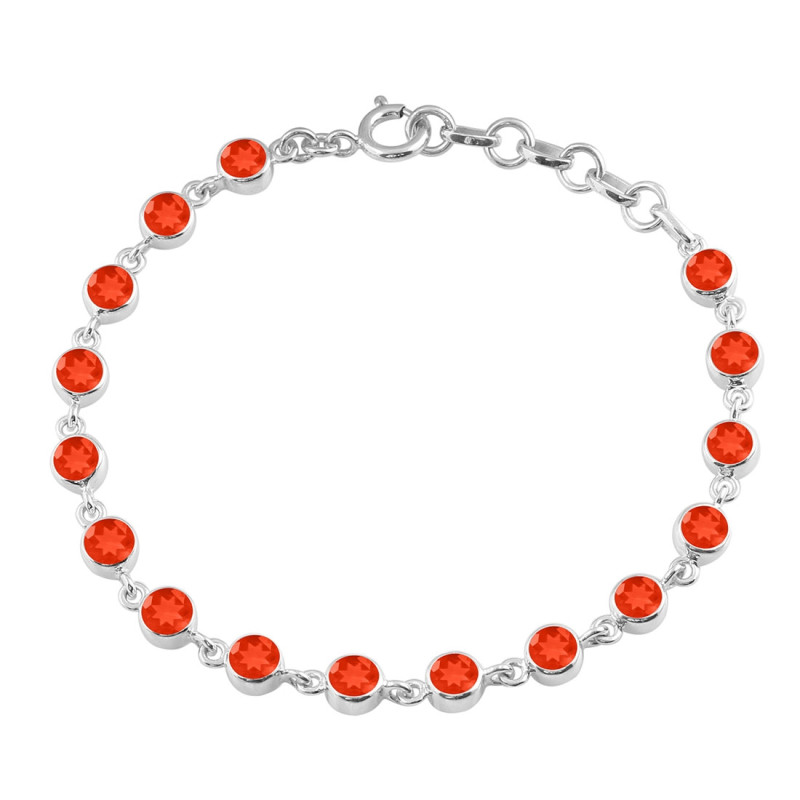 Red Onyx Bracelet ROX-RDB-118-CUT.