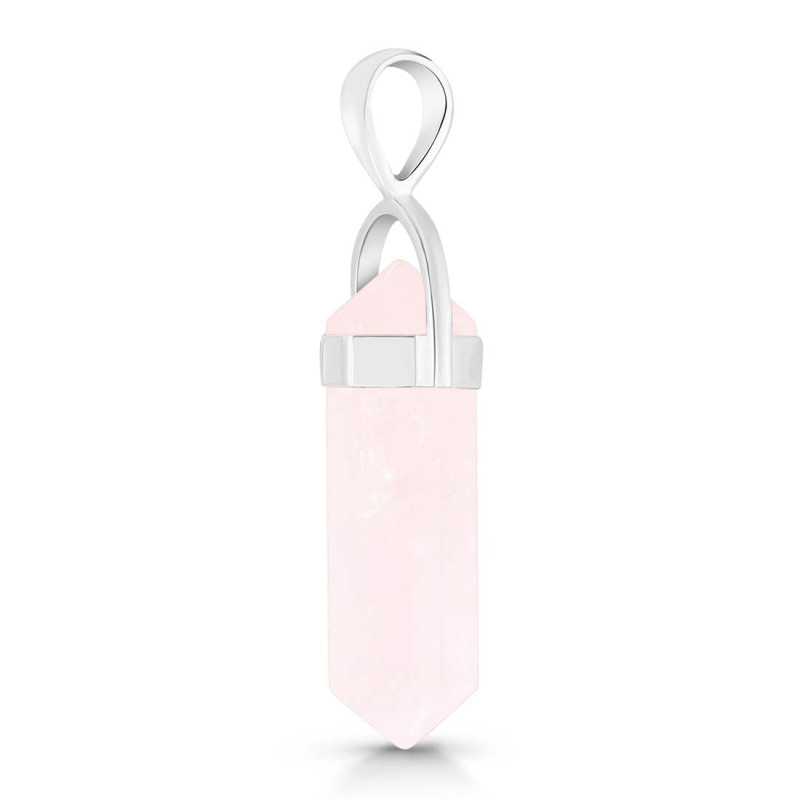Rose Quartz Pencil Pendant RSQ-1-PEN