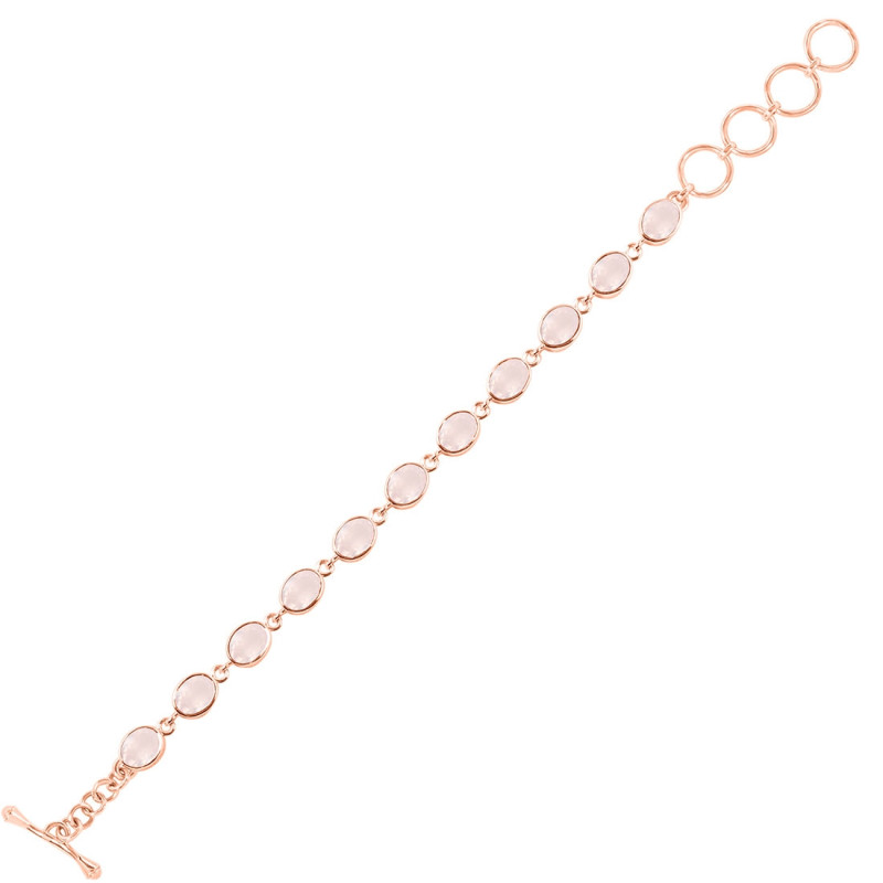 Rose Quartz Bracelet RSQ-RDB-114-CUT.