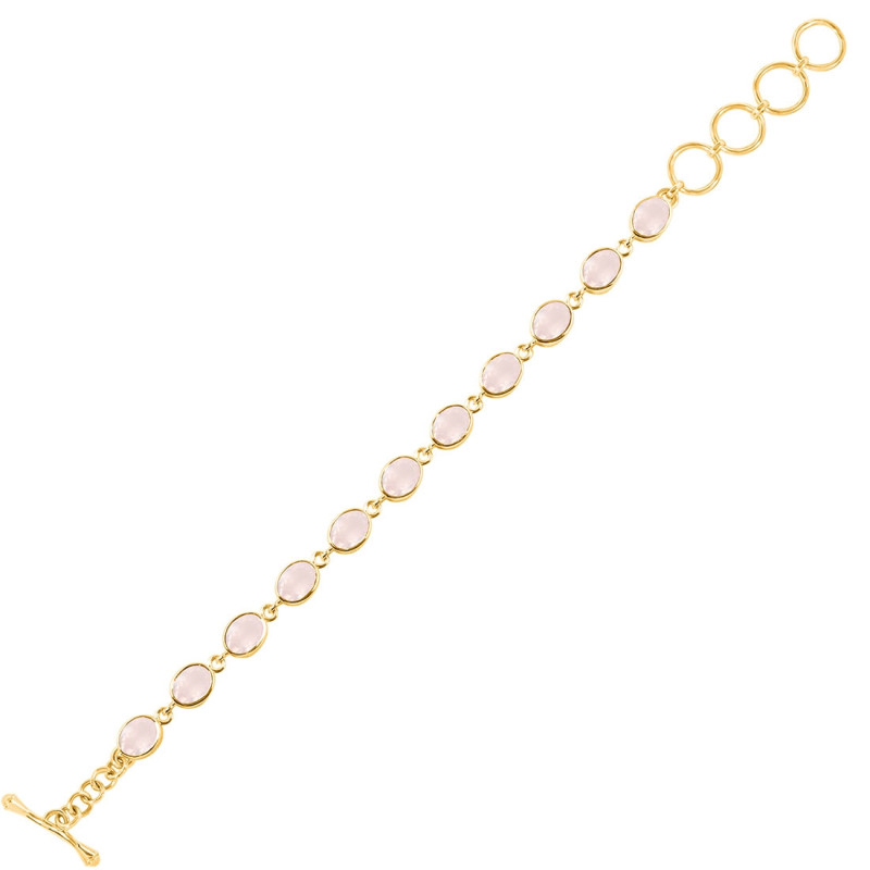Rose Quartz Bracelet RSQ-RDB-114-CUT.