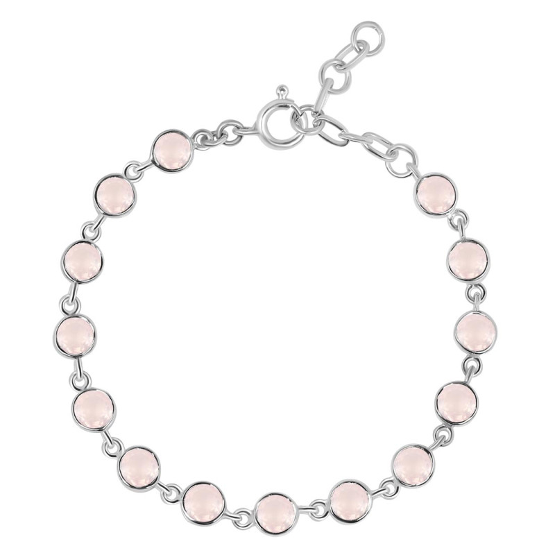 Rose Quartz Bracelet RSQ-RDB-115-CUT.