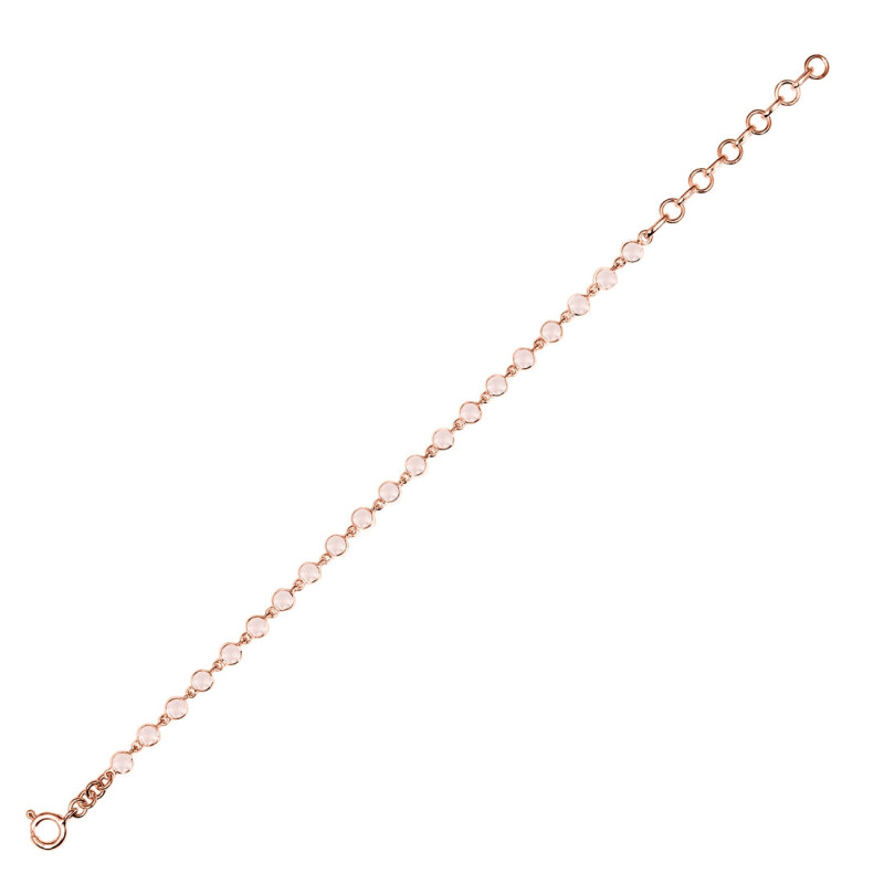 Rose Quartz Bracelet RSQ-RDB-116-CUT.
