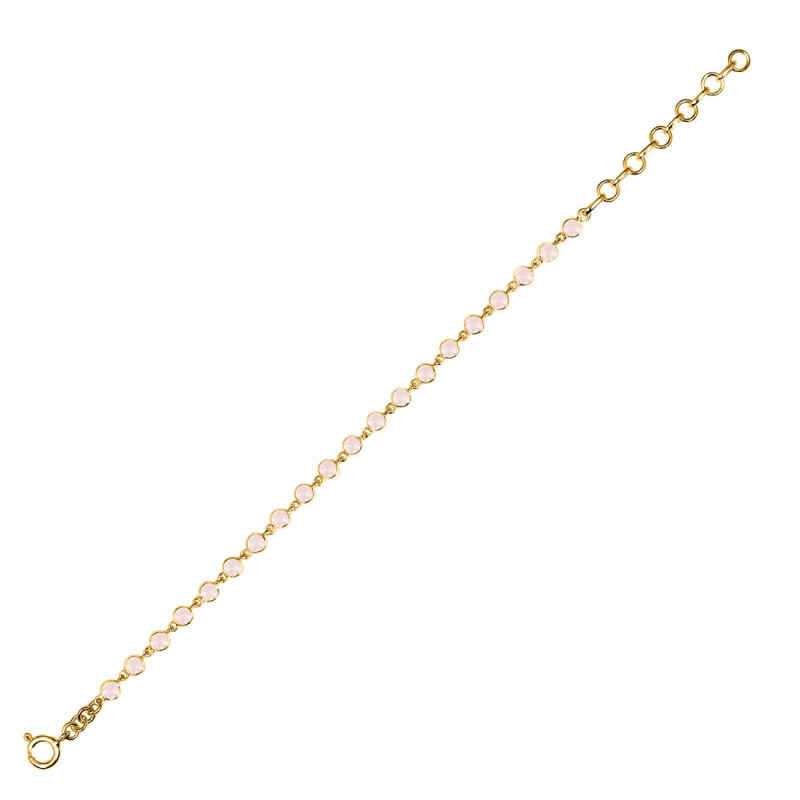Rose Quartz Bracelet RSQ-RDB-116-CUT.