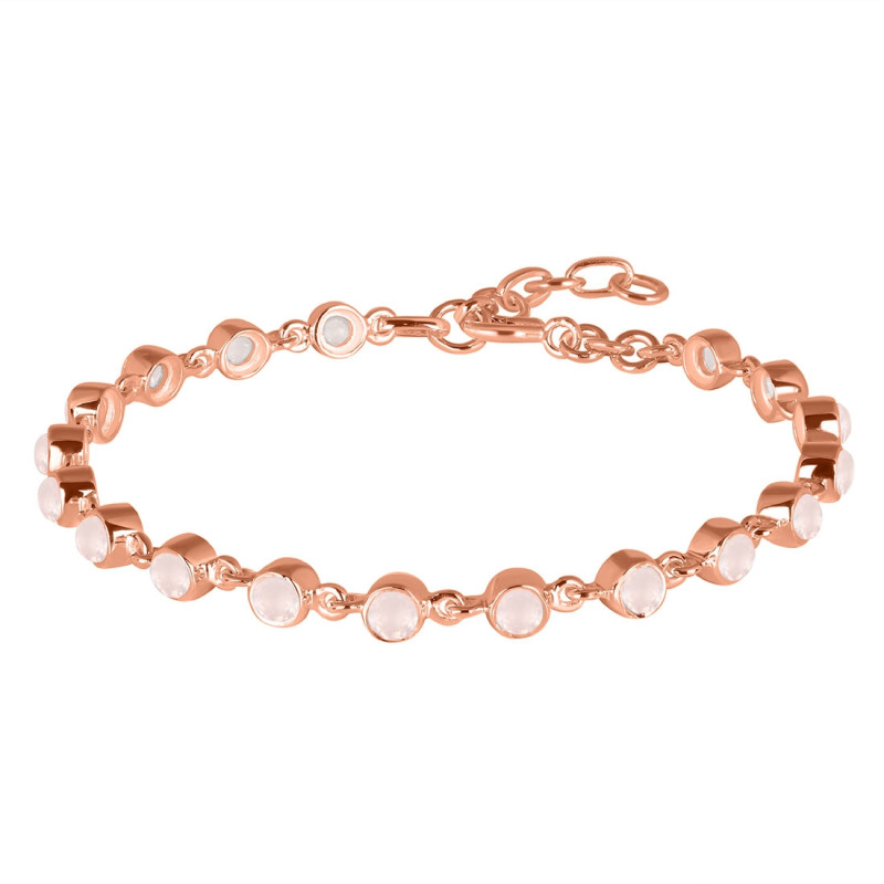 Rose Quartz Bracelet RSQ-RDB-116-CUT.