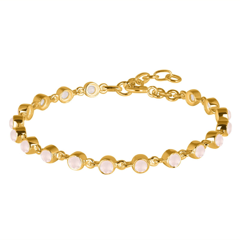Rose Quartz Bracelet RSQ-RDB-116-CUT.