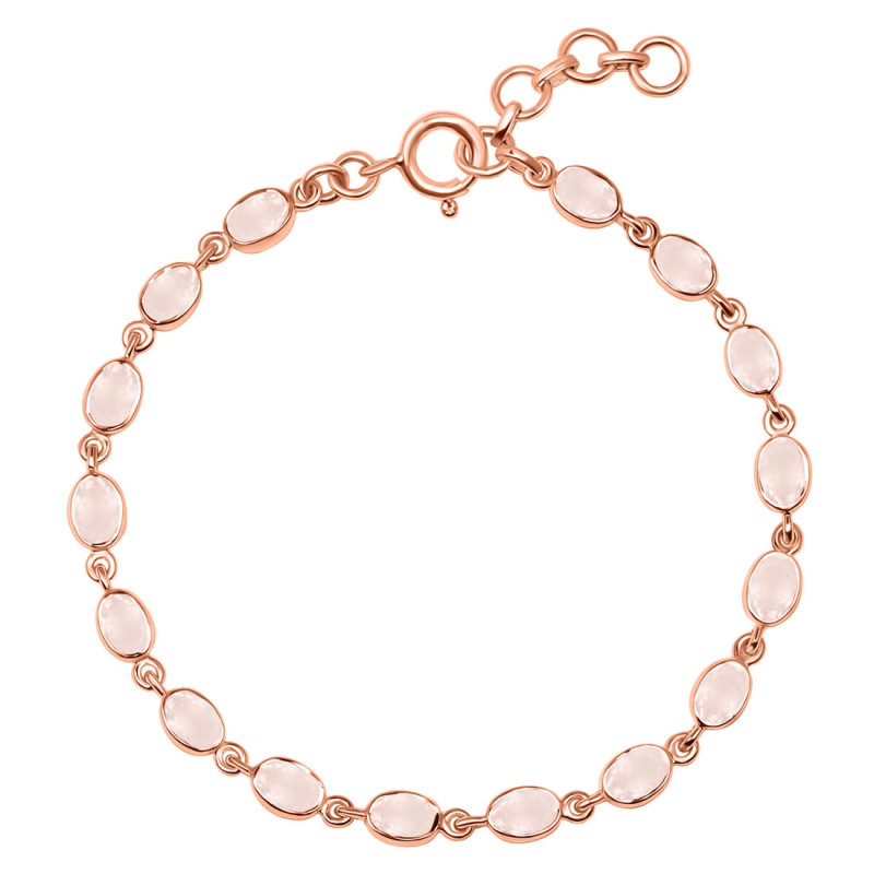 Rose Quartz Bracelet RSQ-RDB-117-CUT.