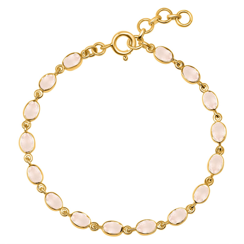 Rose Quartz Bracelet RSQ-RDB-117-CUT.