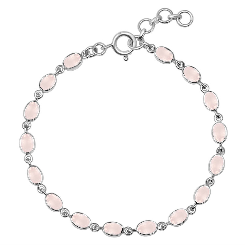 Rose Quartz Bracelet RSQ-RDB-117-CUT.