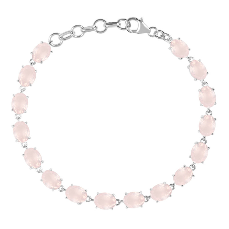 Rose Quartz Bracelet RSQ-RDB-72-CUT.
