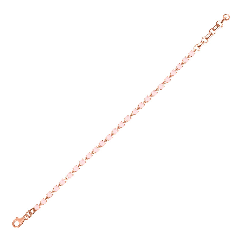 Rose Quartz Bracelet RSQ-RDB-75-CUT