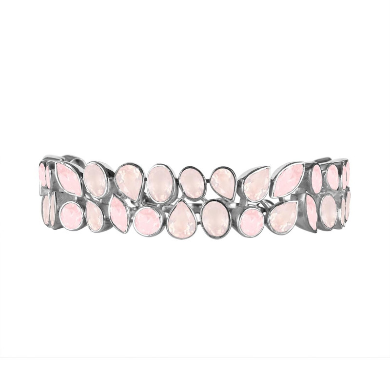 Rose Quartz Bracelet RSQ-RDB-91-CUT.