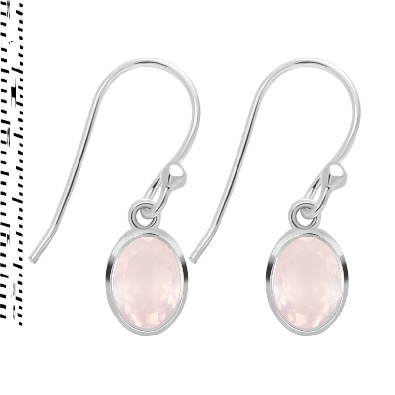 Rose Quartz Earring RSQ-RDE-1316.