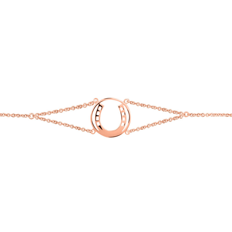 Horse Shoe Plain Silver Bracelet PS-RDB-1.