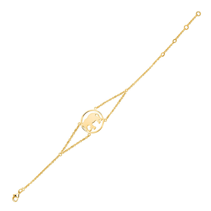 Elephant Plain Silver Bracelet PS-RDB-2.