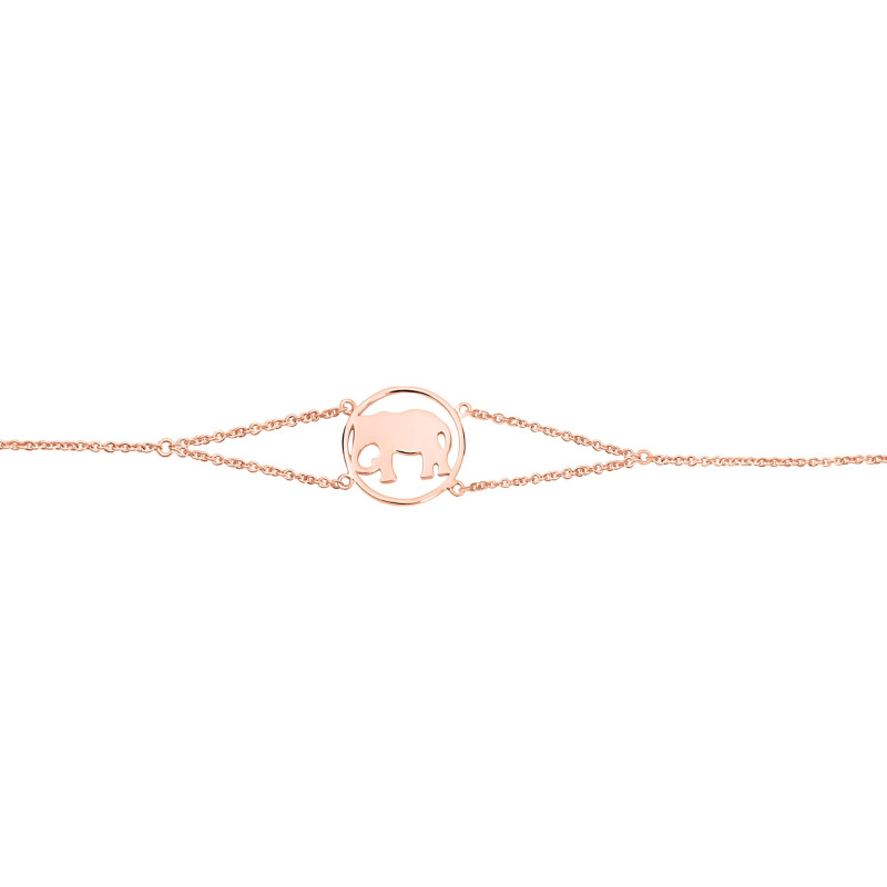 Elephant Plain Silver Bracelet PS-RDB-2.