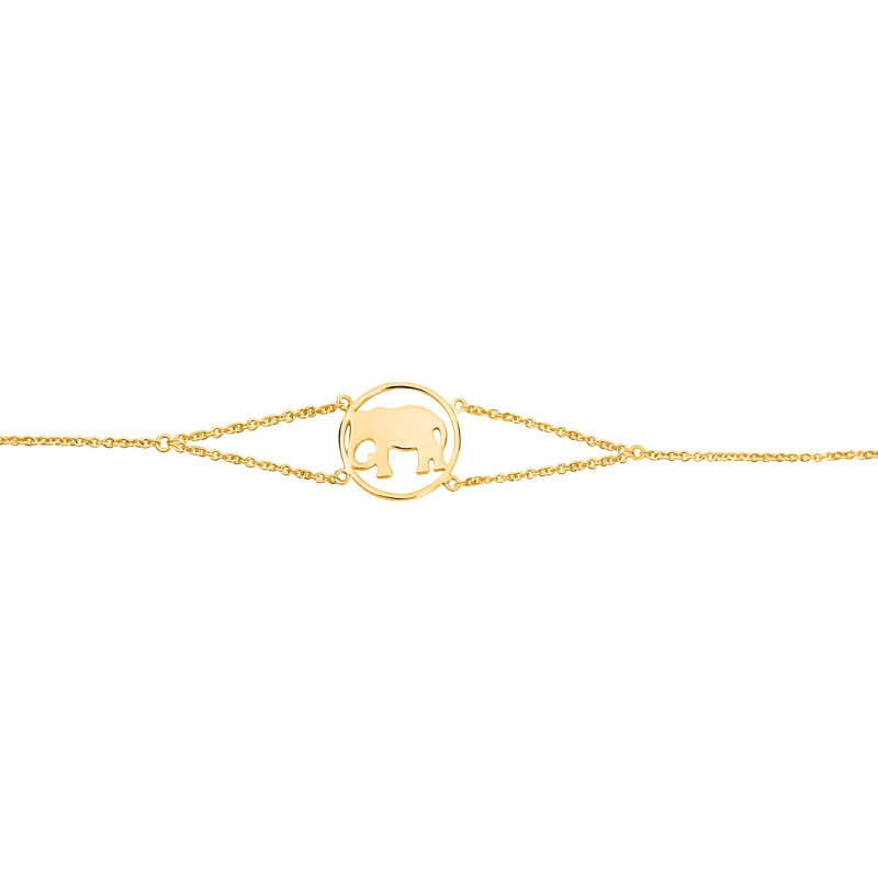 Elephant Plain Silver Bracelet PS-RDB-2.