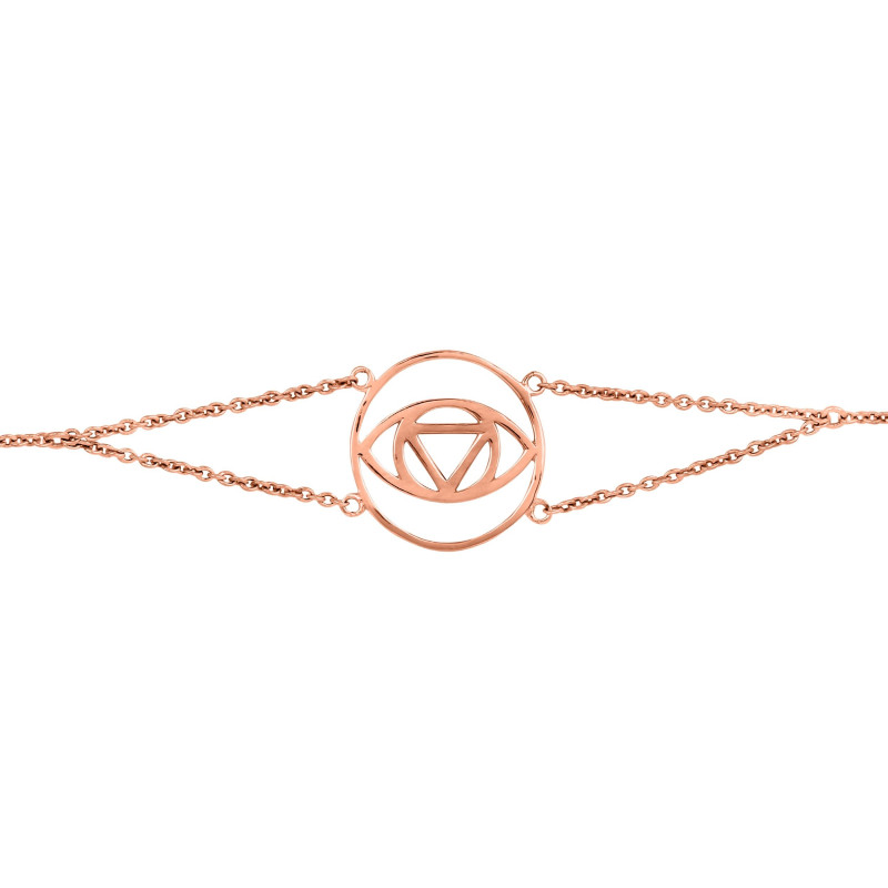Brow Chakra Plain Silver Bracelet PS-RDB-3.