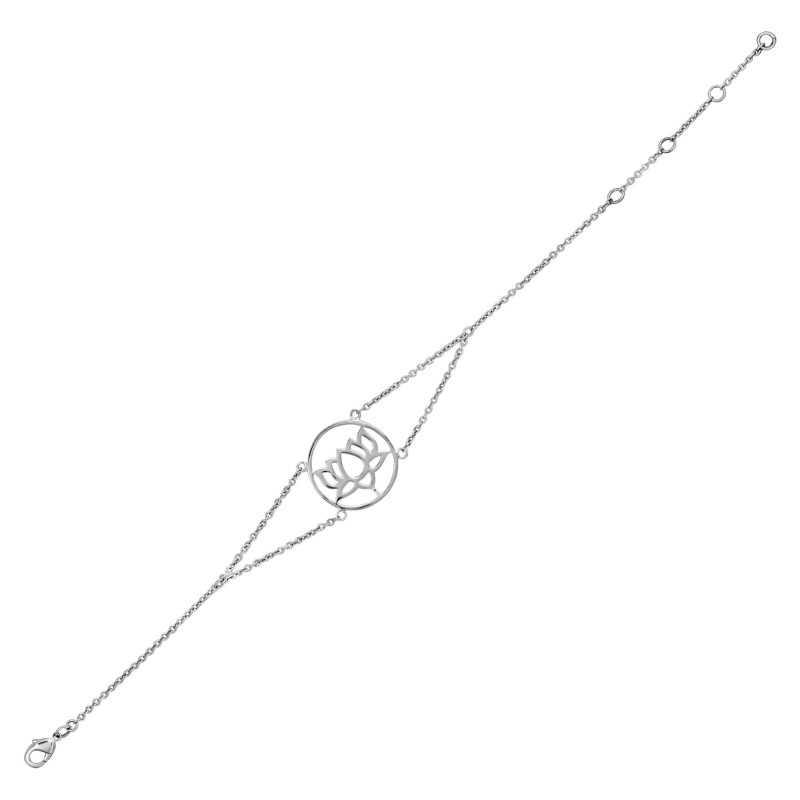 Lotus Plain Silver Jewelry Set PS-RDR-315 / RDE-536 / RDN-4 / RDB-4.